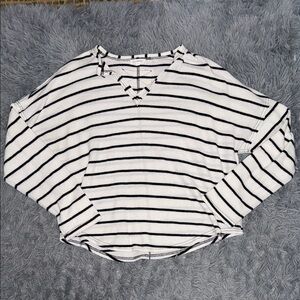 Striped V-Neck Women's Sweater